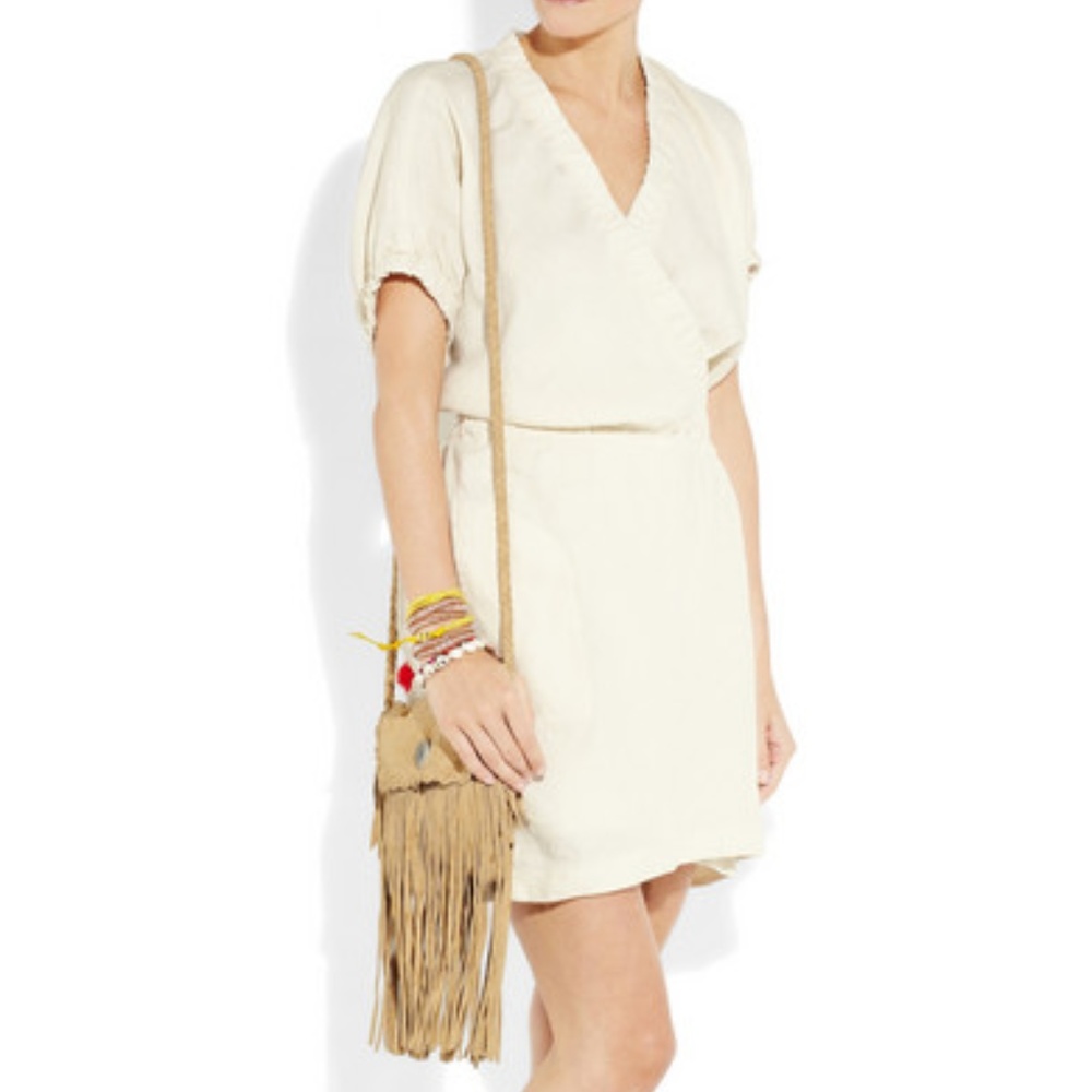 Isabel Marant Étoile  linen-blend wrap dress